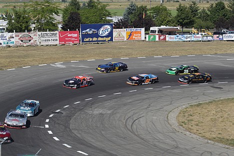 &lt;p&gt;Dave Garber (93) enters Turn 4 surrounded by Ryan Wells (5), Jeff Hillock (36), Blacke Williams (16) and Kirk Hennefer (25) during the early laps of the last year's Idaho 200 at Stateline Speedway.&lt;/p&gt;