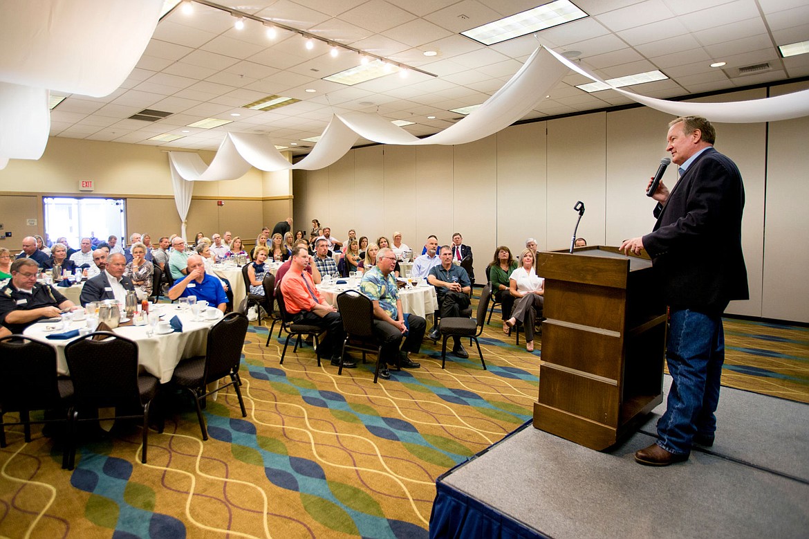 &lt;p&gt;More than 90 people listen to Sen. Mike Crapo speak at a luncheon on Tuesday at the Best Western Plus Coeur d'Alene Inn in Coeur d'Alene.&lt;/p&gt;