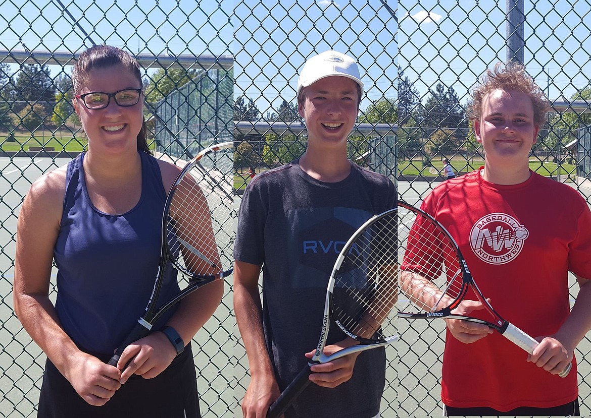 &lt;p&gt;Courtesy photo&lt;/p&gt;&lt;p&gt;The Coeur d'Alene Junior Tennis Association held its annual tournament July 30 at Cherry Hill Park in Coeur d'Alene. From left Madison Morris, Level 2 second place; Nick Brown Level 2 champion; Hudson Brandt Level 2 third place.&lt;/p&gt;