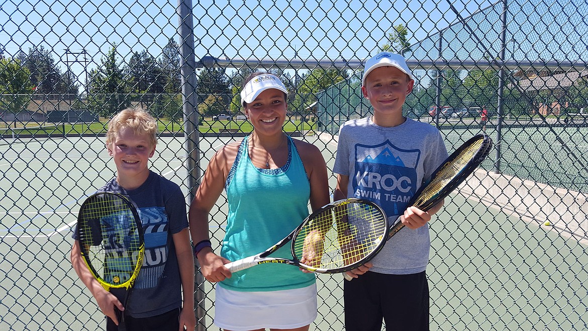 &lt;p&gt;Courtesy photo&lt;/p&gt;&lt;p&gt;The Coeur d'Alene Junior Tennis Association held its annual tournament July 30 at Cherry Hill Park in Coeur d'Alene. From left Mark Goggin, Level 4 third place; Bre Torres Level 4 champion; Jonathan Perkins Level 4 second place.&lt;/p&gt;