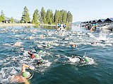 Swim across the lake