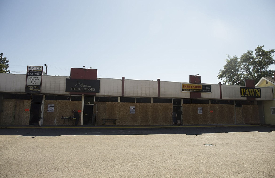 &lt;p&gt;The strip mall near the intersection of Fourth street and East Hazel Avenue in Coeur d'Alene seen Thursday morning after a fire&#160;destroyed the building the night before.&lt;/p&gt;