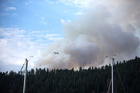 &lt;p&gt;A resource aircraft carries water from Lake Pend Oreille in Bayview Tuesday afternoon.&lt;/p&gt;