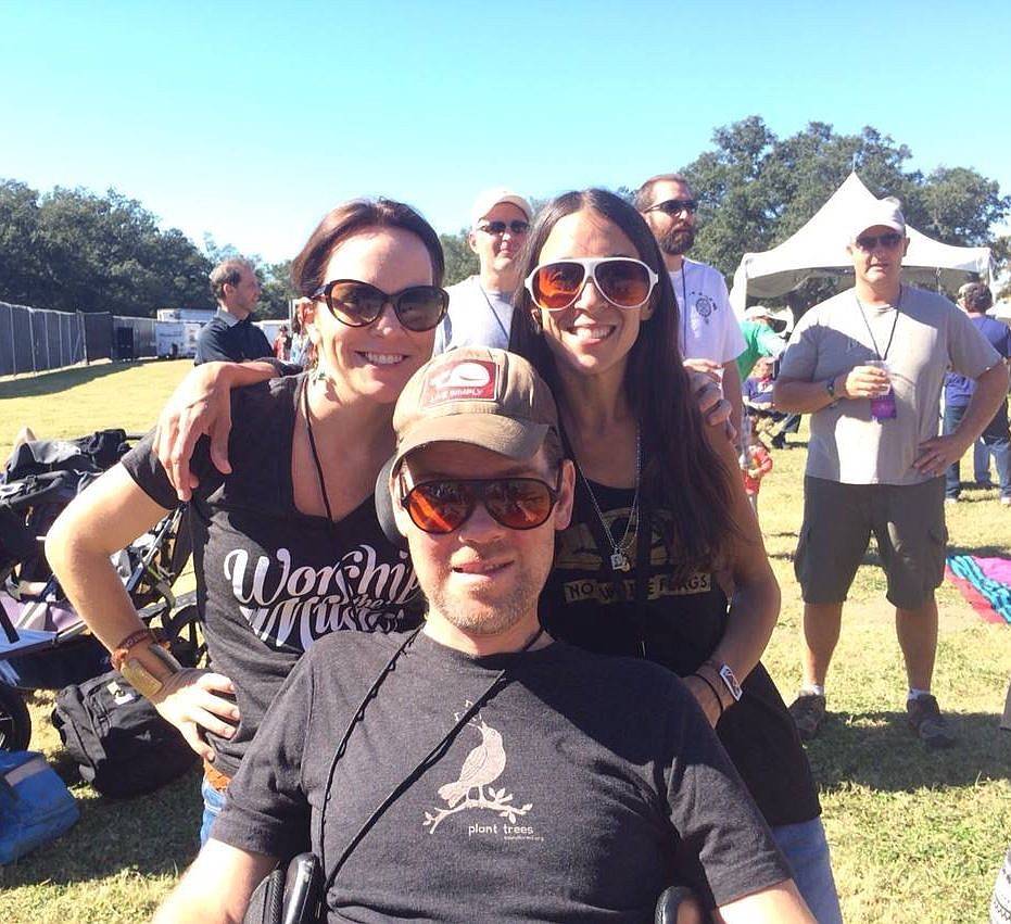 &lt;p&gt;Kimi Culp, left, Steve Gleason and Michel Varisco at Voodoo Fest, New Orleans, in 2013.&lt;/p&gt;