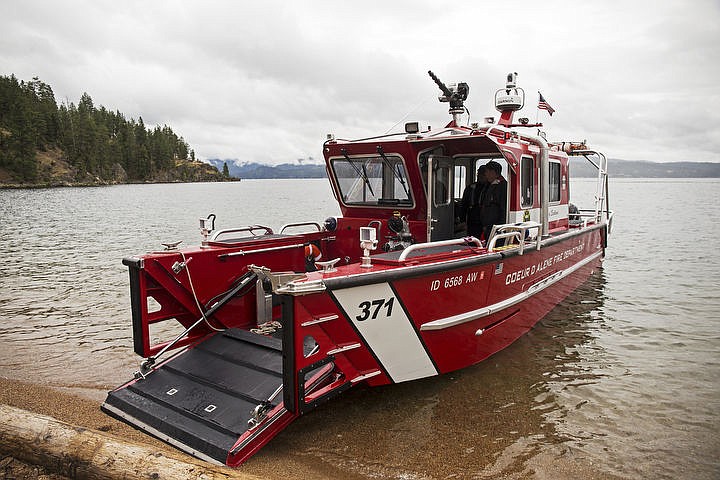 &lt;p&gt;LOREN BENOIT/Press Fire Chief Kenny Gabriel told The Press Friday that the Coeur d'Alene Fire Department's new fireboat, a 34.5 foot vessel, has already been used on four calls since it arrived in June. The boat, seen here, July 8, 2016 near Tubbs Hill, will be used for rescue, boat and marina fires. The ramp, shown, will also help transport patients easier.&lt;/p&gt;