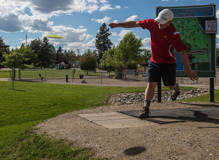 &lt;p&gt;Ben Squires uses proper footwork and followthrough to launch the disc to its destination at Cherry Hill Park on Wednesday. Squires is a professional disc golfer who recently won the Zoo Town Men's Open Tournament in Missoula and is planning to travel the country pursuing his disc golf dream.&lt;/p&gt;