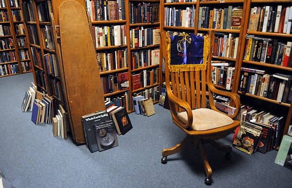 &lt;p&gt;A reading chair at Parkland Books. Book subjects cover a wide
array of topics but there is a clear focus on Montana as well as
Glacier National Park and other National Parks.&lt;/p&gt;