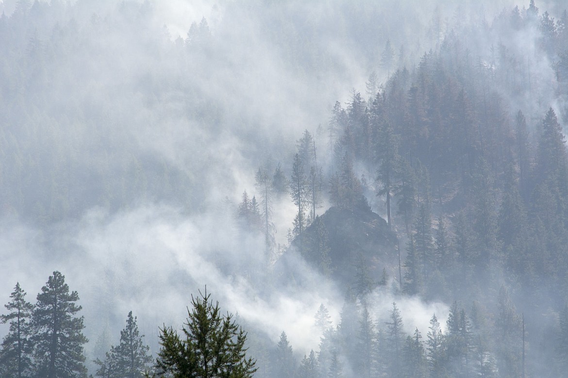 &lt;p&gt;The Copper King wildfire burns near Thompson river on ACM road, the western edge of the fire line.&lt;/p&gt;