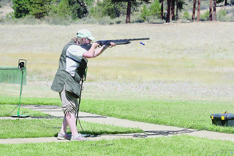 &lt;p&gt;A participant at the annual Bruce Frye Memorial Shoot takes their best aim at clay pigeons that are launched into the air. The trap shoot competition tests one's aim, reaction time and overall gun handling experience.&lt;/p&gt;