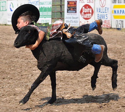 &lt;p&gt;Sonson Wilcoxson-Martinez flies along with his baa baa black sheep.&lt;/p&gt;