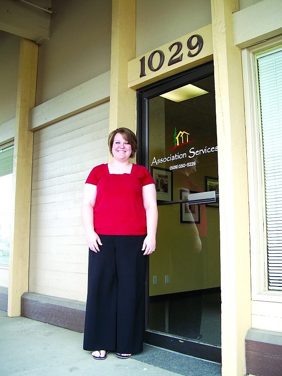Lynne Lynch/Columbia Basin HeraldCommunity Manager Sara McConkie of Association Services says the new Moses Lake branch will eventually serve much of Eastern Washington. The business specializes in homeowners and condominium association management.