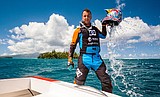 Daredveil Maddison rides the waves in latest stunt