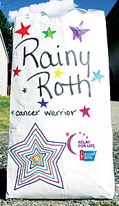 &lt;p&gt;Rainy Roth, three-time survivor, had this luminary to light when the sun went down.&lt;/p&gt;