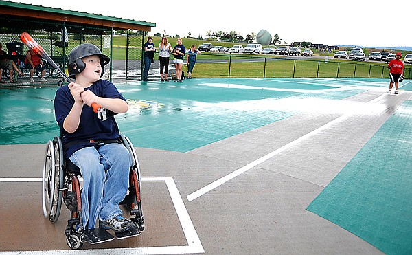 &lt;p&gt;Tristan Dishon, 7, of the Yankees at bat on Wednesday, July 13,
at Miracle Field in the Kidsports Complex in Kalispell.&lt;/p&gt;