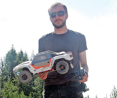 &lt;p&gt;Nathan Goulding, professional RC Racer of Spokane, Wash. holding his RC pickup. (Bethay Rolfson/The Western News)&lt;/p&gt;
