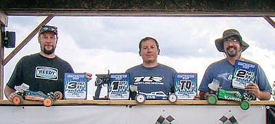 &lt;p&gt;2WD Buggy Winners, from left: Troy Douthit, third place; Darren Hill, first place and Jerad Fuhlendorf, second place.&lt;/p&gt;