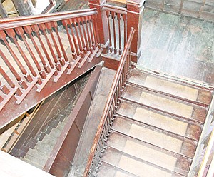 &lt;p&gt;A peek at the grand staircase from the third floor looking down.&lt;/p&gt;