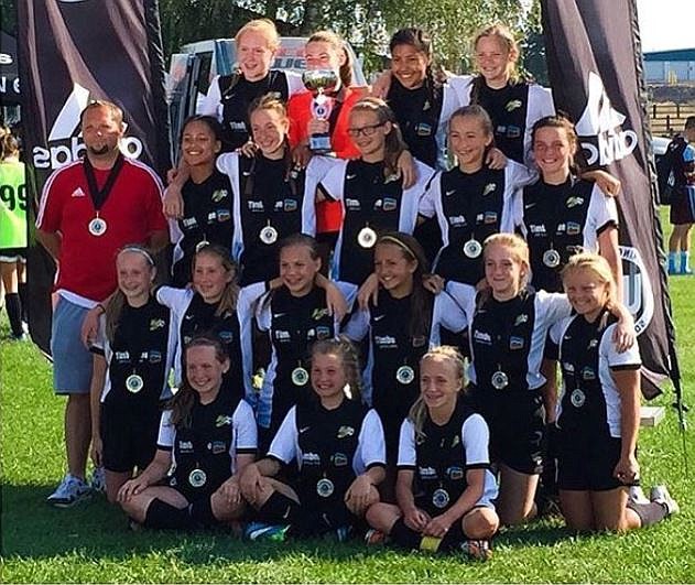 &lt;p&gt;Courtesy photo&lt;/p&gt;&lt;p&gt;The Sting Timbers FC 03Girls Red won their division of the first Spokane Cup last weekend. In the bottom row, from left, are: Holly Hudson, Taytum Curti and Bailey Mongan. In the second row are: Samantha Veare, Chloe Biediger, Lilly Nickel, Breanna Widener, Alicia Ketner, Darby Lindholdt-Anderson. In the third row, are: coach Matt Ruchti, Kali McKellips, Kamryn Becker, Jaclyn Lehosit, Myah Rietze, Isabella Henkle. In the top row, are: Amber Aittama, Danika Nowak, Sophia Allan, Hailey Parks.&lt;/p&gt;