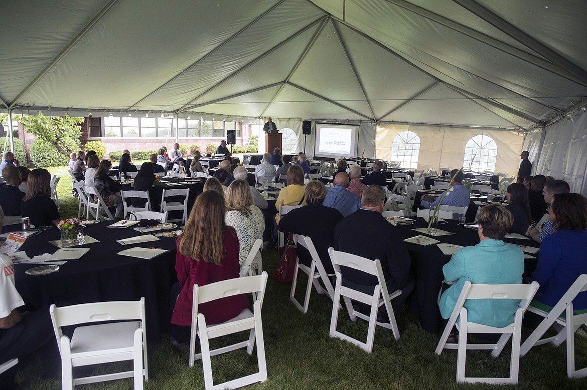 &lt;p&gt;Idaho Hall of Fame board member Tony Stewart addresses local city officials, Tuesday, during an Idaho Hall of Fame induction ceremony recognizing Heritage Health for their achievements in community health.&lt;/p&gt;