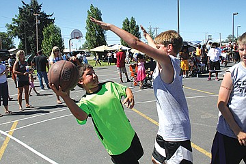 &lt;p class=&quot;p1&quot;&gt;Garrett Croft of the A Team attempts to save the ball from going out of bounds with a Cooler Team defender all over him on Saturday during Boys 5th-6th grade play.&lt;/p&gt;