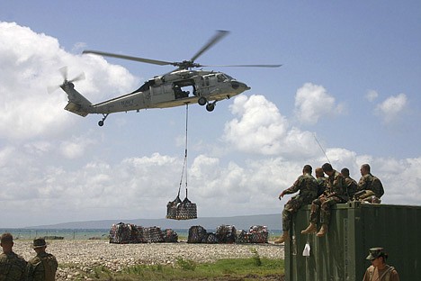 &lt;p&gt;A helicopter delivers medical supplies collected in North Idaho to Haiti in late July. The supplies were transported to Port de Paix, where Dr. Michael Ettner, Jill Ettner and Rachel Wickham are providing much-needed medical care for Haitians.&lt;/p&gt;