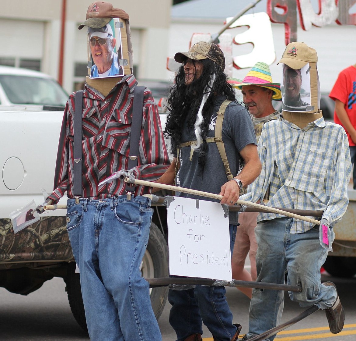 <p>:Things got wackey at the parade in Superior, as one resident advocated for “Charlie as President”. Forget about Hillary and Trump!</p>
