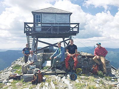 &lt;p&gt;Trail crew at Mount Henry Lookout-from left Ben Bernall, Zack McDougall, Jeremy Helmrick, Gage Tallmadge and Nathan Olds&lt;/p&gt;
