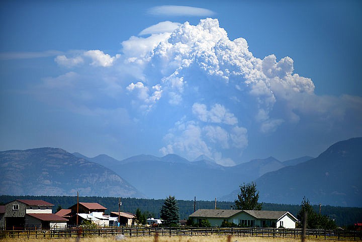 &lt;p&gt;&lt;strong&gt;Smoke from&lt;/strong&gt; the Thompson Fire in Glacier National Park pours into the sky in this view from Lost Creek Road and Farm-to-Market Road in West Valley on Tuesday afternoon. (Brenda Ahearn/Daily Inter Lake)&lt;/p&gt;