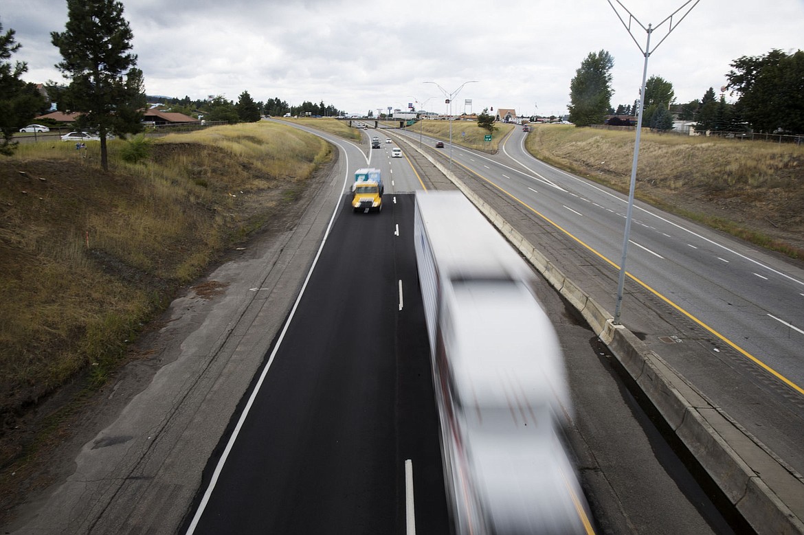 &lt;p&gt;A semi-truck travels east on Interstate 90 underneath Government Way on Wednesday. I-90 in Coeur d'Alene will undergo a $20 million project over the next two years to rebuild the interstate from Sherman Ave to Ninth Street in 2017 and Ninth Street to Northwest Boulevard in 2018.&lt;/p&gt;