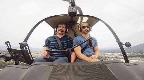 &lt;p&gt;Coeur d'Alene Press reporter Keith Cousins pilots the Robinson R22 helicopter under the watchful eyes of instructor Ben Johnson.&#160;&lt;/p&gt;
