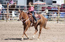 Kylie Lund, of Ronan, makes a goat tying run during the Southwest Youth Rodeo last Sunday in Ronan.