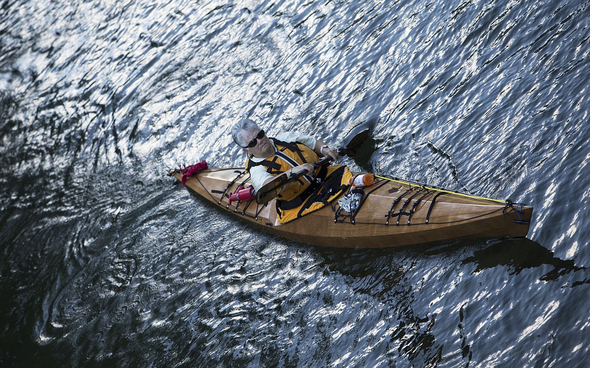 &lt;p&gt;JerrySue Limandri paddles her way up the Spokane River to Lake Coeur d&#146;Alene with other Coeur d&#146;Alene Canoe and Kayak Club members during the group&#146;s Thursday Night Paddle.&lt;/p&gt;