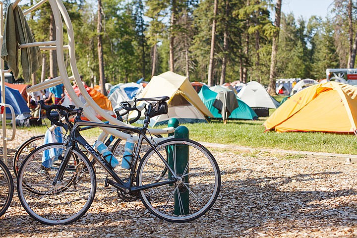 &lt;p&gt;Patrick Cote/Daily Inter Lake Tents and bicycles from the Montana Bicycle Tour fill the back of Lawrence Park Tuesday afternoon. Tuesday, Aug. 7, 2012 in Whitefish, Montana.&lt;/p&gt;