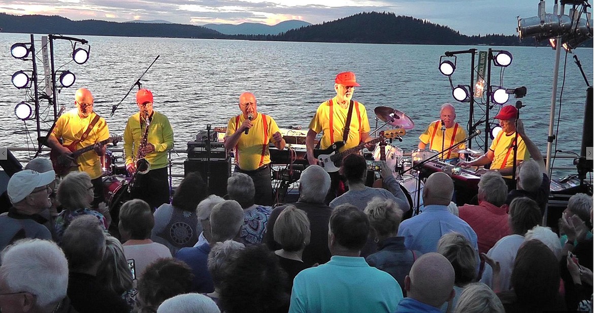 &lt;p&gt;The Fabulous Shadows play a sunset set Wednesday during their double-boat float finale on a Lake Coeur d&#146;Alene Cruise. Left to right: Mike Bolan, Dr. Jack Fullwiler, Jim Frame, Pete Shepperd, Doug Wanamaker (drums) and Dexter Yates.&lt;/p&gt;