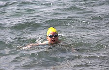 Colleen Ogg swims during Water Daze last Saturday in Polson.