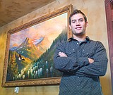 Commissioned painting to help Canyon bike path