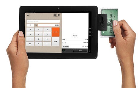 &lt;p&gt;This product image provided by Amazon shows Amazon Local Register, the company's new credit-card processing device and mobile app designed to help small business owners accept payments through their smartphones and tablets. This product image provided by Amazon shows Amazon Local Register, the company's new credit-card processing device and mobile app designed to help small business owners accept payments through their smartphones and tablets.&lt;/p&gt;