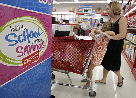 &lt;p&gt;Ann Brown, right, and her daughter Julie Anne, 5, shop for school supplies at a Staples store in Little Rock, Ark., on Aug. 1.&lt;/p&gt;