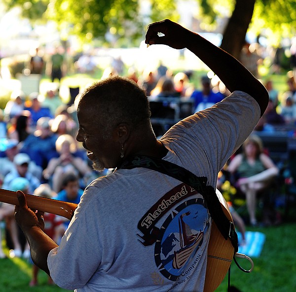 <p>Andre Floyd playing with Mood Iguana on Thursday, August 7, at Picnic in the Park in Kalispell.</p>