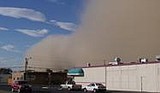 Dust storm causes outage, accident