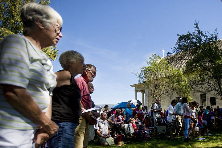 &lt;p&gt;People attend mass on Monday, Aug. 15, 2016 at the Coeur d'Alene Tribe's 82nd annual Cataldo Pilgrimage mass at Old Mission State Park. The Catholic mass celebrated the Feast of the Assumption of the Virgin Mary, and featured a coming together of the Catholic religion and Native American culture.&lt;/p&gt;