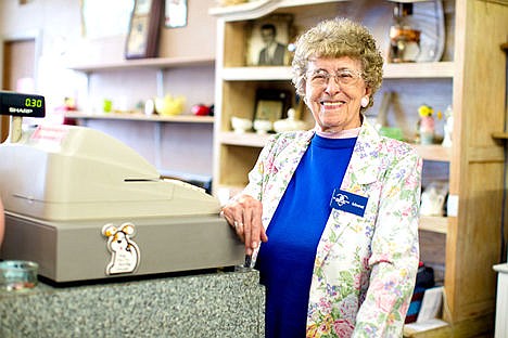 &lt;p&gt;Minnie McDonald, 89, has been working at Coeur d&#146;Alene&#146;s St. Vincent de Paul thrift store for more than 40 years. She is pictured here on Tuesday behind the counter of the Coeur d&#146;Alene store.&lt;/p&gt;