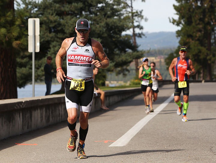 &lt;p&gt;LOREN BENOIT/Press Athletes swim in the waters of Lake Coeur d'Alene, bike downtown and run along the Centennial Trail during the Coeur d'Alene Triathlon on Saturday, August 13, 2016.&lt;/p&gt;