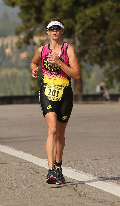 &lt;p&gt;LOREN BENOIT/Press Athletes swim in the waters of Lake Coeur d'Alene, bike downtown and run along the Centennial Trail during the Coeur d'Alene Triathlon on Saturday, August 13, 2016.&lt;/p&gt;