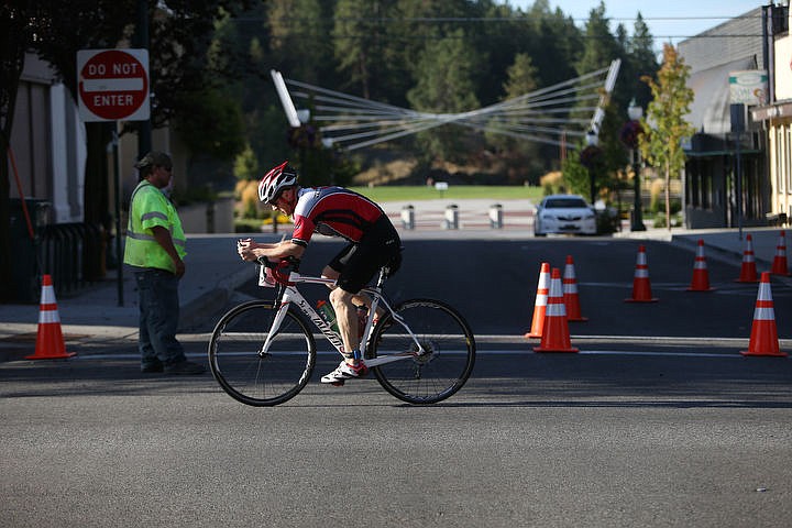 &lt;p&gt;LOREN BENOIT/Press Athletes swim in the waters of Lake Coeur d'Alene, bike downtown and run along the Centennial Trail during the Coeur d'Alene Triathlon on Saturday, August 13, 2016.&lt;/p&gt;