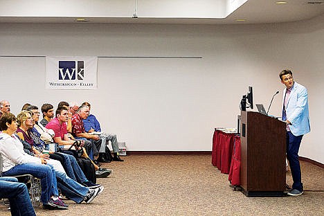 &lt;p&gt;Kenneth Tyler makes a presentation to a group about his start up technology company that focuses on improving 3D printing equipment and technique Friday at the Think Big Festival at North Idaho College.&lt;/p&gt;