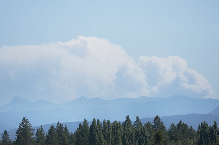 &lt;p&gt;A wide plume of smoke rises above the Swan Mountain Range on
Wednesday from the Big Salmon Lake and Hammer Creek fires. The Big
Salmon fire went from 10 acres to 2,000 acres in a day.&#160;&lt;/p&gt;