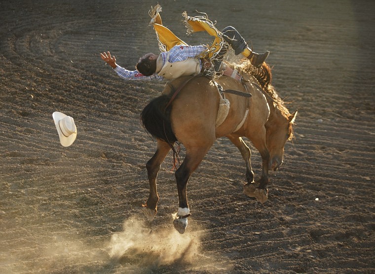 &lt;p&gt;Bobby Mote of Culver, Ore., loses his hat during the bareback competition Thursday at the Northwest Montana Fair PRCA Rodeo at the Flathead County Fairgrounds. Mote had the best ride of the night with an 89 on Kesler Rodeo Company&#146;s Street Dance. &#160;&lt;/p&gt;