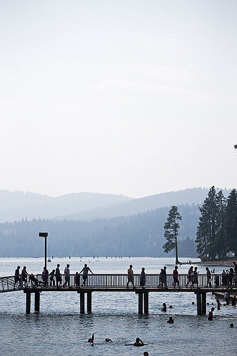 &lt;p&gt;A group departs from a Lake Coeur d&#146;Alene Cruise amongst the smoky skies Tuesday at Independence Point in Coeur d&#146;Alene. The sun is expected to shine the next couple of days, but with the Cape Horn Fire nearby, smoke is likely to remain in the sky.&lt;/p&gt;