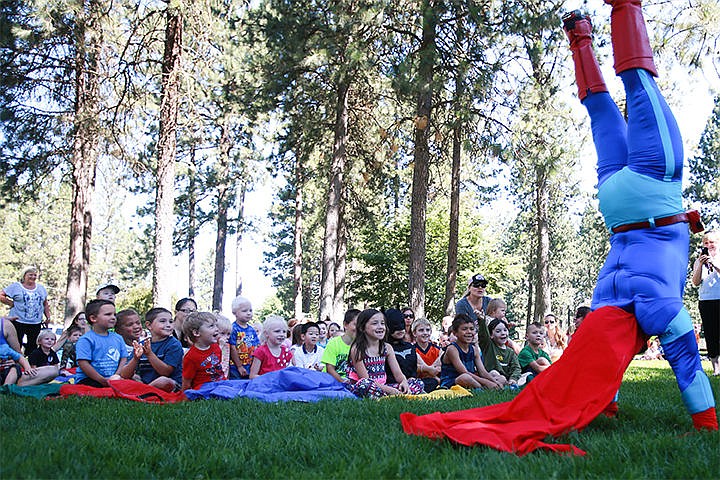 &lt;p&gt;Recycle Man was asked to do a handstand by a group of kids gathered at North Park in Post Falls Thursday. Recycle Man accomplished their request without hesitation.&lt;/p&gt;